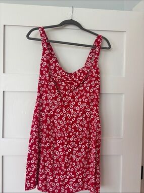 Reformation Red Floral Mini Dress